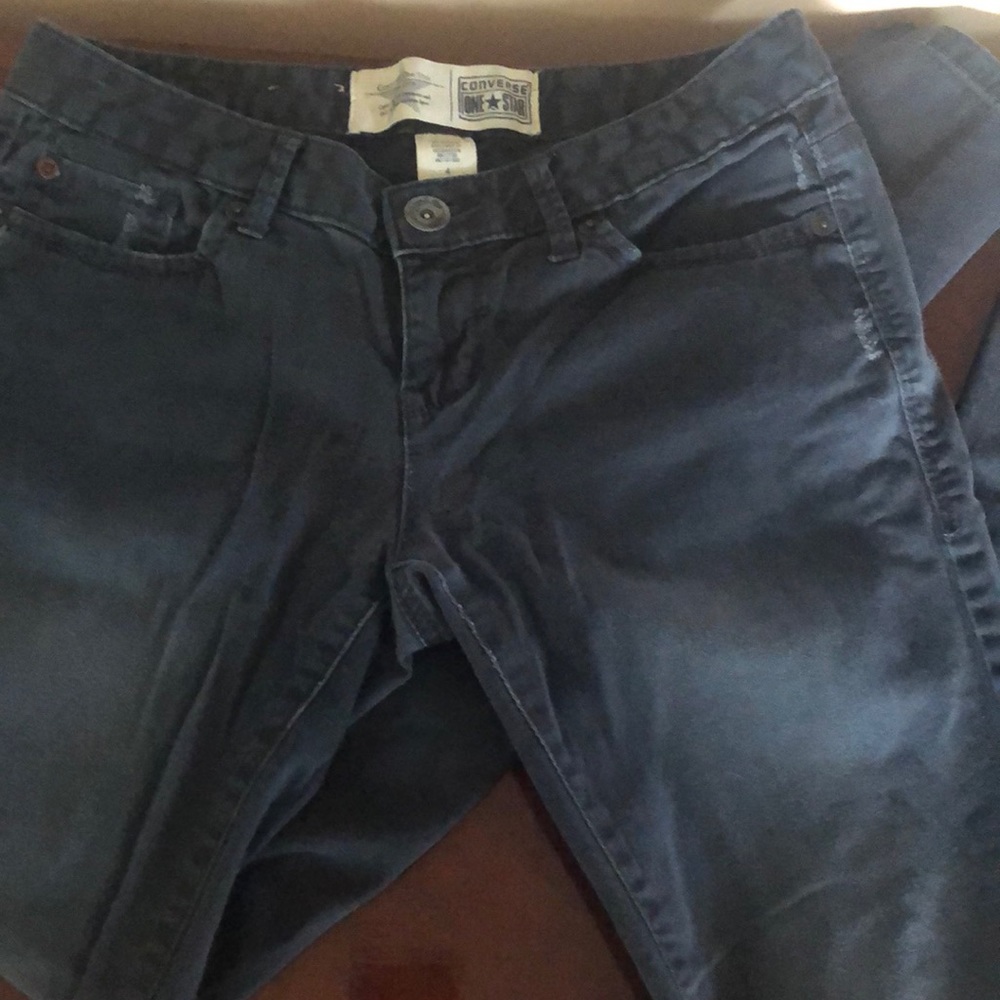 Gray converse skinny jeans sz4